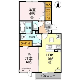 ロイジェントパークス レイクタウン Ⅲ F【1階】の間取り