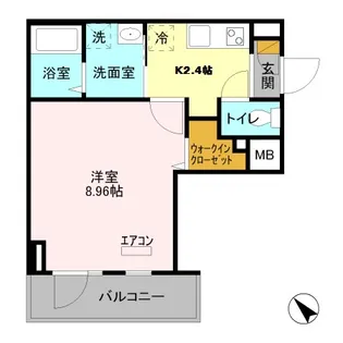 プリムヴェール【7階】の間取り