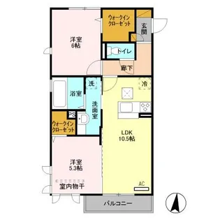 ROI DEL’OURS Ⅲ【1階】の間取り