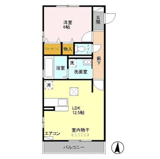 シャルマンドミール B【1階】の間取り