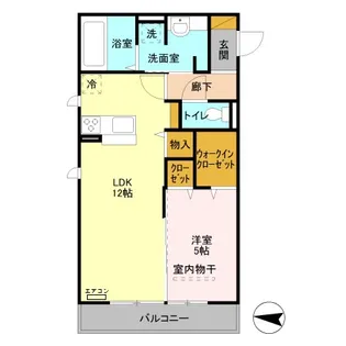 レーヴ Ⅱ【2階】の間取り