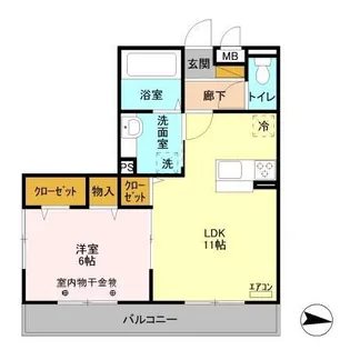 BRICKS LAKE TOWN【1階】の間取り