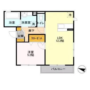ラ・グラシューズ【2階】の間取り