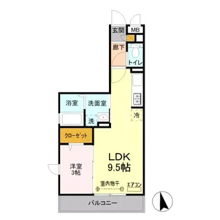 メルヴェーユ【2階】の間取り