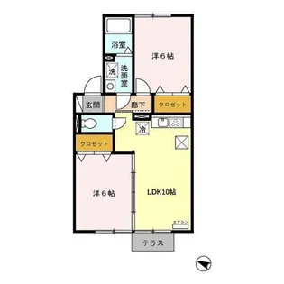 シャルム【1階】の間取り