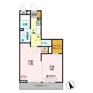 サニークロスZ【3階】の間取り