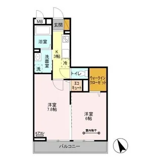 サニークロスZ【2階】の間取り