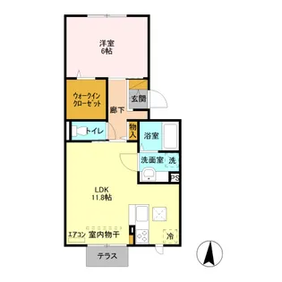 ステラタウン アークトゥルス【1階】の間取り