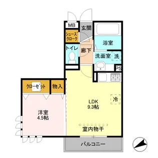 TIP TOP MASUKO【1階】の間取り