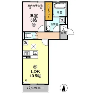 ロイジェントパークス レイクタウン Ⅲ G【1階】の間取り