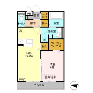 レーヴ【3階】の間取り