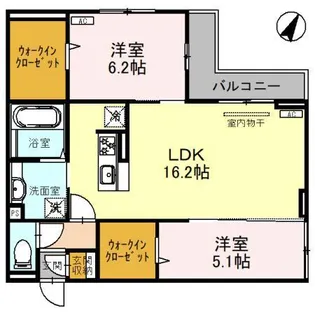 AVANZA BERL Ⅱ【3階】の間取り