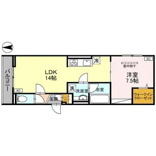 アニヴェルセル【2階】の間取り