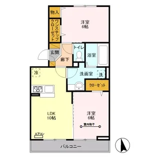 ヘリオス吉川美南 ゼウス【3階】の間取り