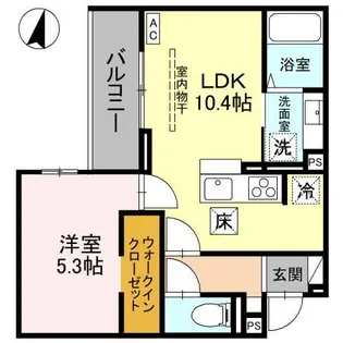エンテスカリオン【1階】の間取り