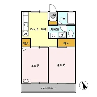 セジュール高富【2階】の間取り