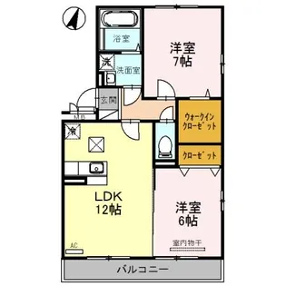 アンクレージュ AB【1階】の間取り