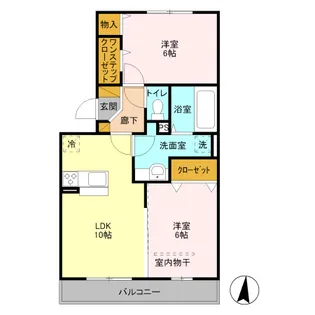 レスポワール A【2階】の間取り