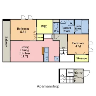 CHOCO【2階】の間取り