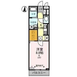 MIELE南越谷【2階】の間取り