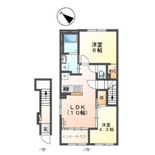 リオグランデ早稲田Ⅲ【2階】の間取り
