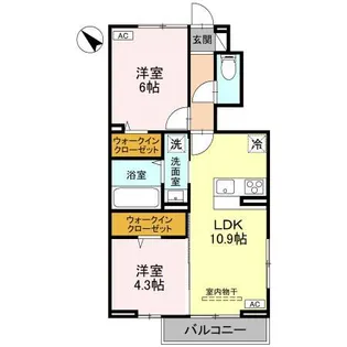 セルシアーナ【1階】の間取り