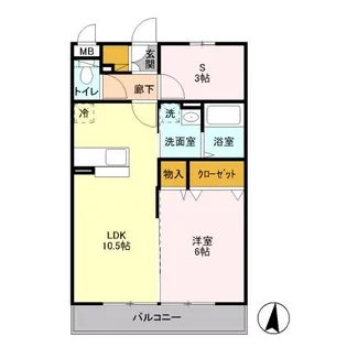 SYMPHONY B【3階】の間取り