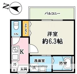 PINEDACASA三郷中央B【1階】の間取り