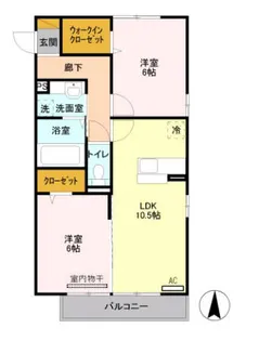 グランシーバ I【1階】の間取り