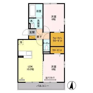 SYMPHONY A【2階】の間取り