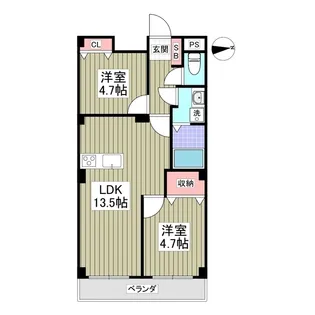 シャイニーハイツ【205号室】の間取り