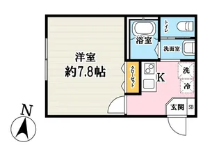 キャッテリー越谷【1階】の間取り
