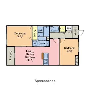 コンフォルト【2階】の間取り
