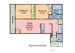 グリュック【2階】の間取り