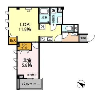BELL WOOD【2階】の間取り