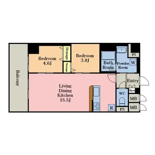 さがみ LT レジデンス【8階】の間取り