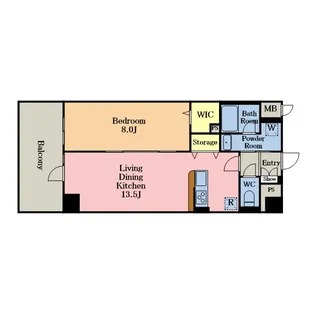 さがみ LT レジデンス【8階】の間取り