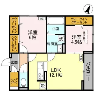 アドラーブル A棟【3階】の間取り