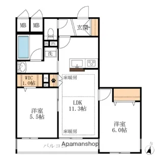 L’S PLUS 八潮【3階】の間取り