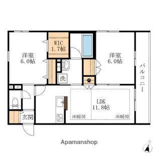 L’S PLUS 八潮【3階】の間取り