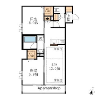 L’S PLUS 八潮【1階】の間取り