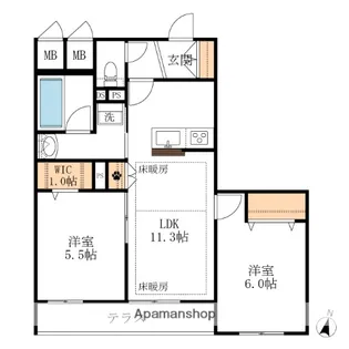 L’S PLUS 八潮【1階】の間取り