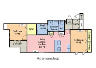 リアン八潮【3階】の間取り