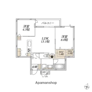 CASA ROOTIS【3階】の間取り