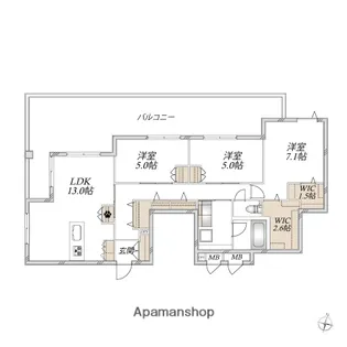 CASA ROOTIS【4階】の間取り