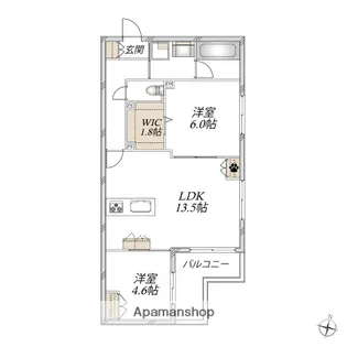 CASA ROOTIS【2階】の間取り
