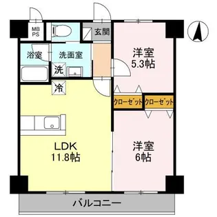 FREESIA【3階】の間取り