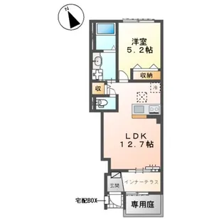 フジハイツ宮本【1階】の間取り