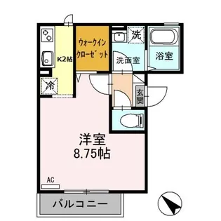 アネックスK【1階】の間取り