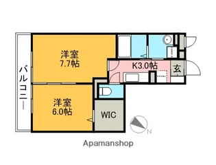 ヴィラ アリエッティ【3階】の間取り